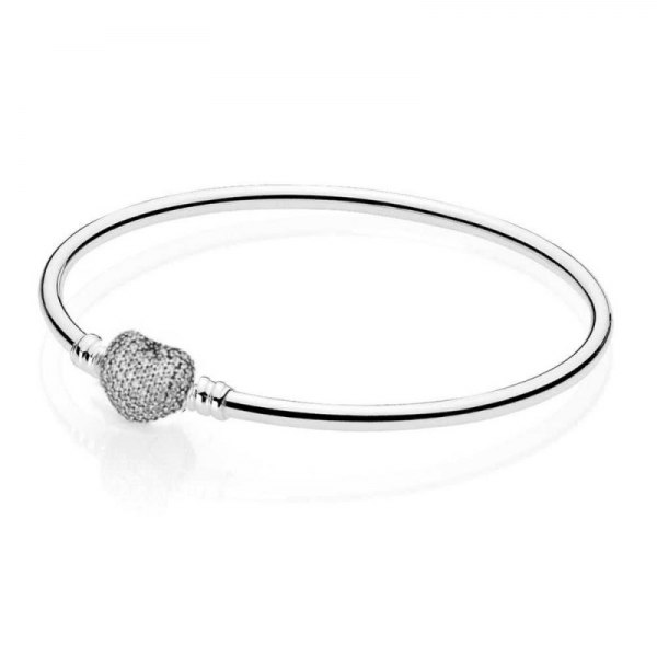 Bratara Charm model Pandora Fixa Silver Heart Argint 925 BP002